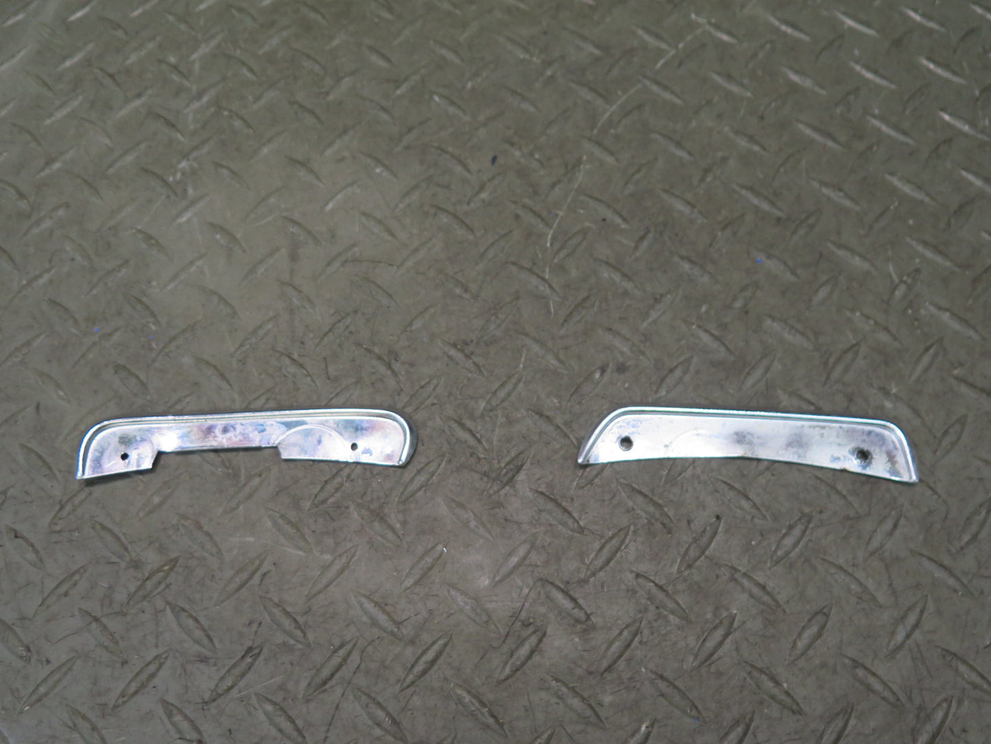 86-89 Mercedes R107 560SL Set of 8 Right Door Chrome Trim Panel Cover OEM