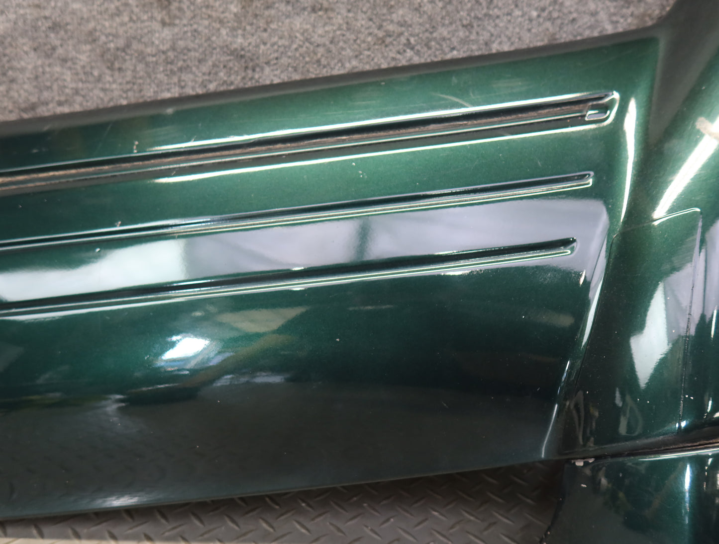 96-97 Lexus FZJ80L LX450 Rear Left Door Wheel Arch Molding Trim Panel Green