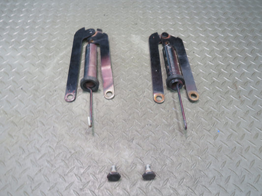 73-89 Mercedes R107 Front Left & Right Hood Hinge & Support Spring Set Black OEM