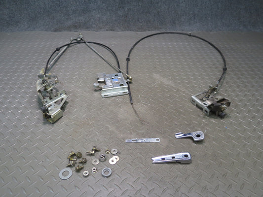 86-89 Mercedes R107 560SL Convertible Soft TOP Roof Lock Latch Cable Set OEM