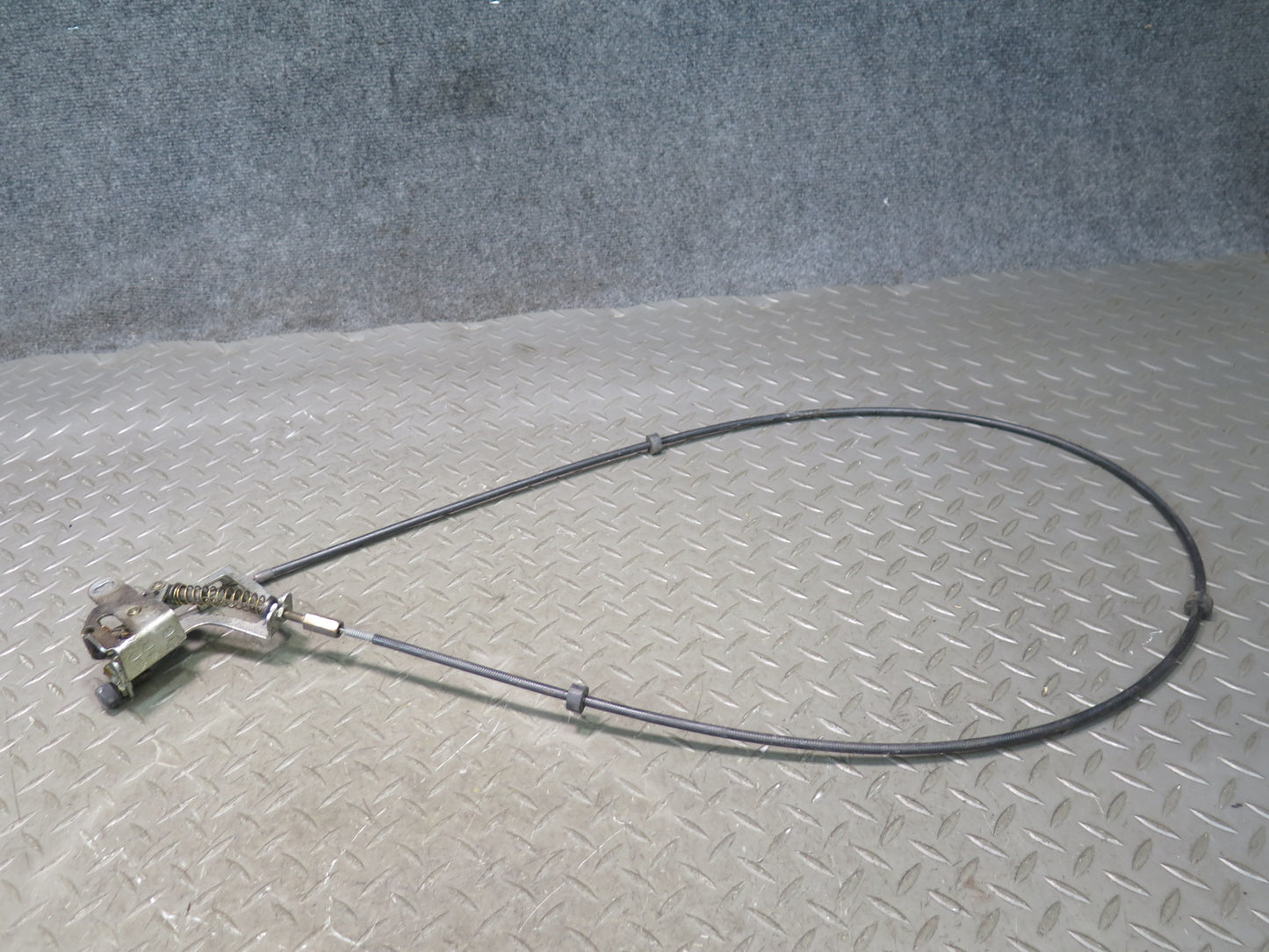 86-89 Mercedes R107 560SL Convertible Soft TOP Roof Lock Latch Cable Set OEM