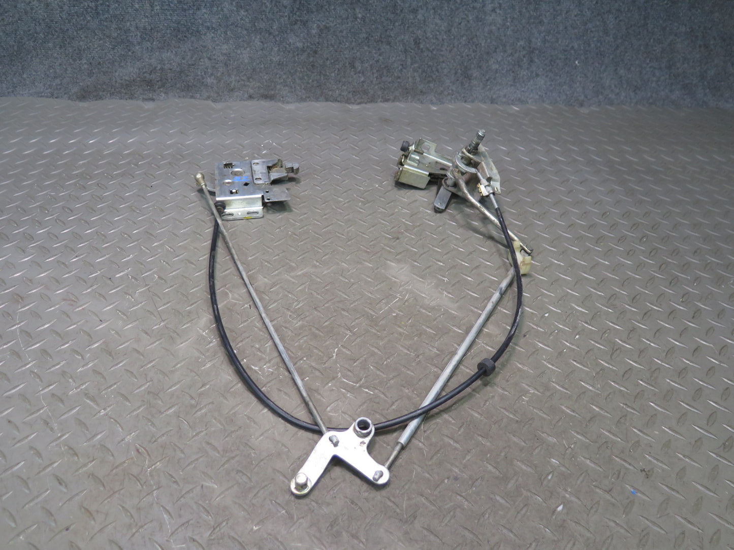 86-89 Mercedes R107 560SL Convertible Soft TOP Roof Lock Latch Cable Set OEM