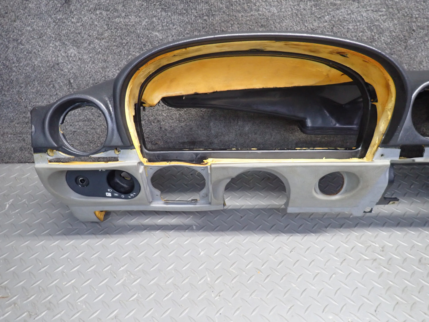 86-89 Mercedes R107 560SL Dashboard Dash Instrument Trim Cover Panel 86K OEM