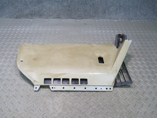 86-89 Mercedes R107 560SL Dash Lower Right Kick Trim Cover Panel Beige OEM