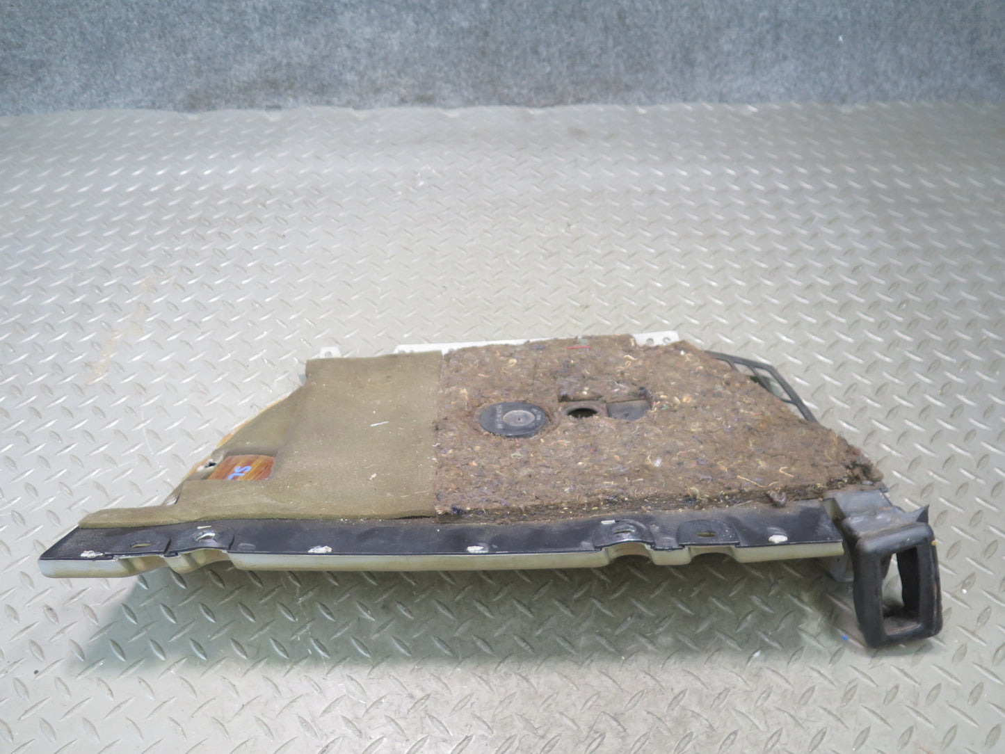 86-89 Mercedes R107 560SL Dash Lower Right Kick Trim Cover Panel Beige OEM