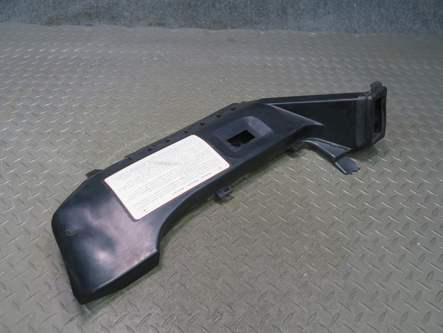 86-89 Mercedes R107 560SL Dash Lower Left Kick Trim Cover Panel Air Duct OEM
