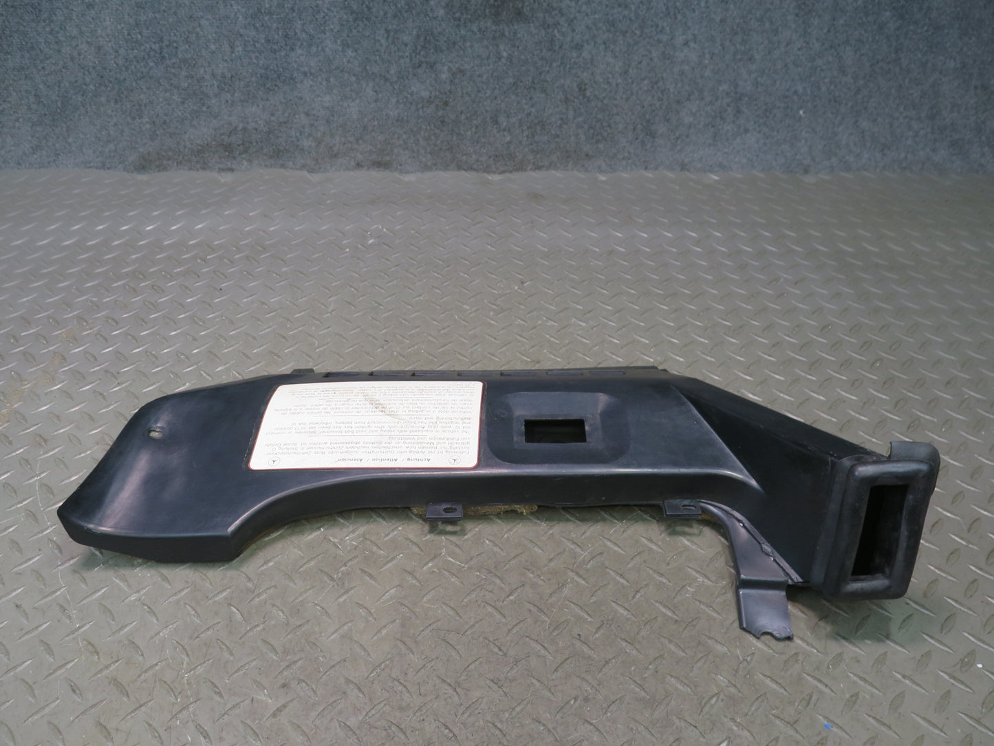 86-89 Mercedes R107 560SL Dash Lower Left Kick Trim Cover Panel Air Duct OEM