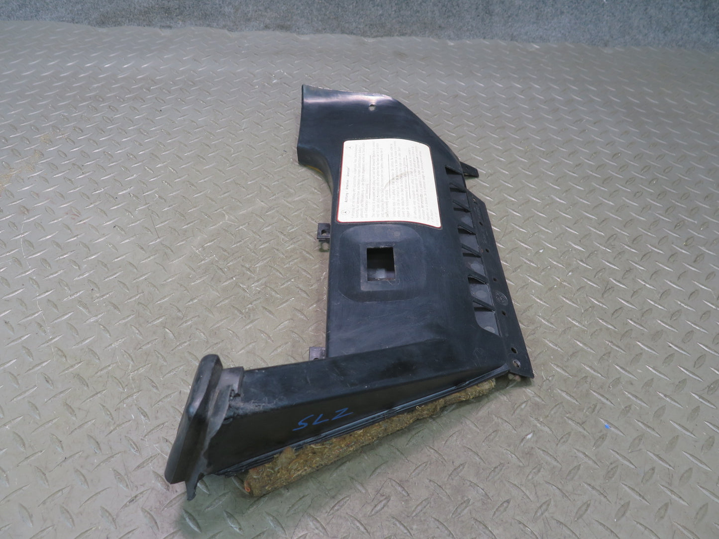 86-89 Mercedes R107 560SL Dash Lower Left Kick Trim Cover Panel Air Duct OEM