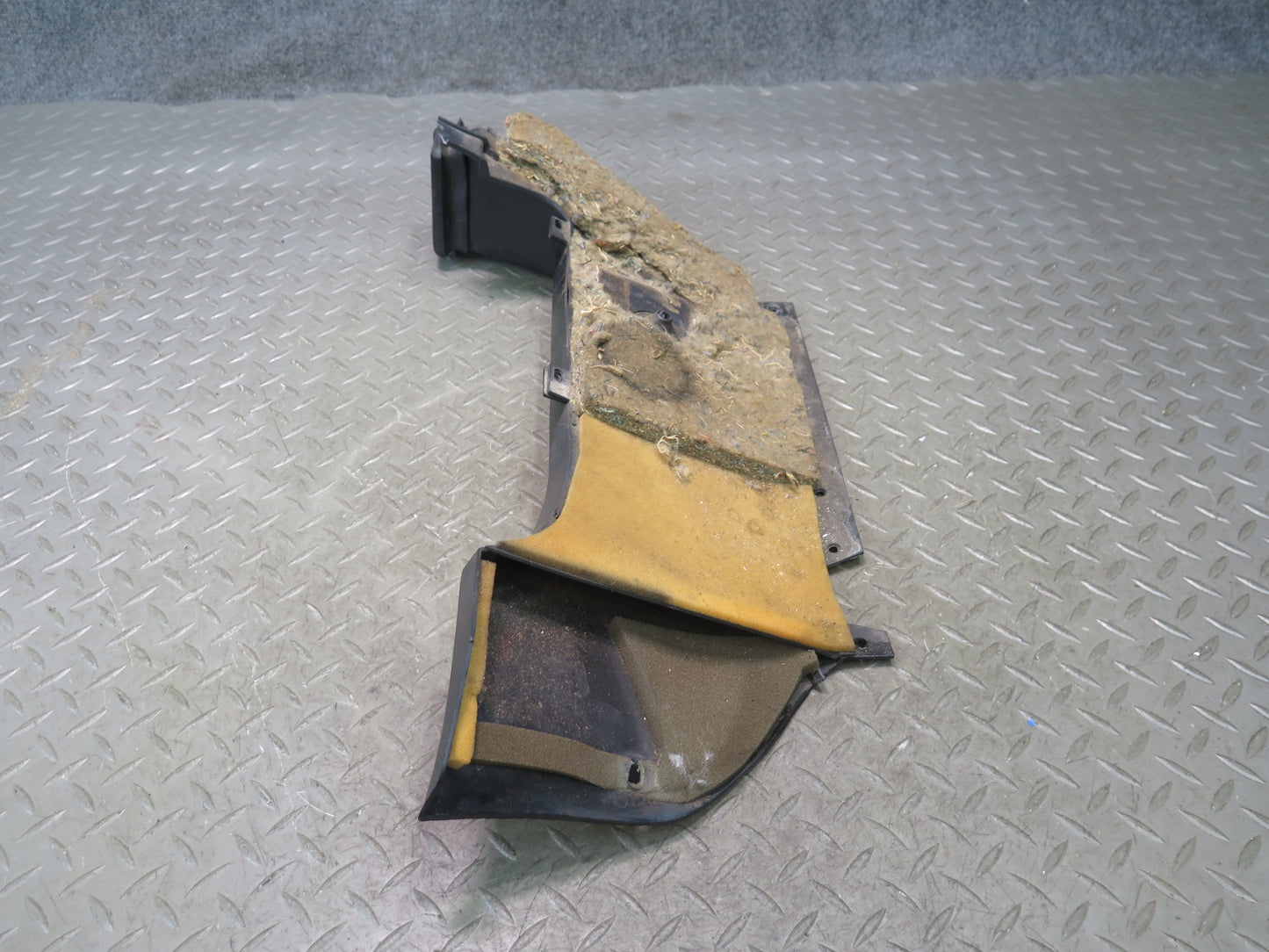 86-89 Mercedes R107 560SL Dash Lower Left Kick Trim Cover Panel Air Duct OEM