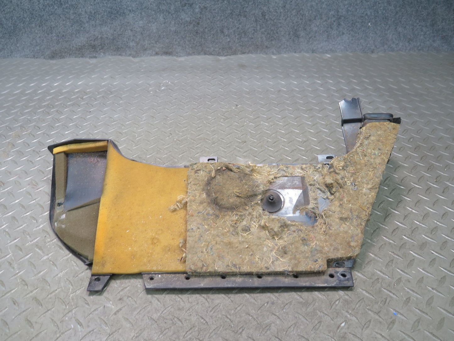 86-89 Mercedes R107 560SL Dash Lower Left Kick Trim Cover Panel Air Duct OEM