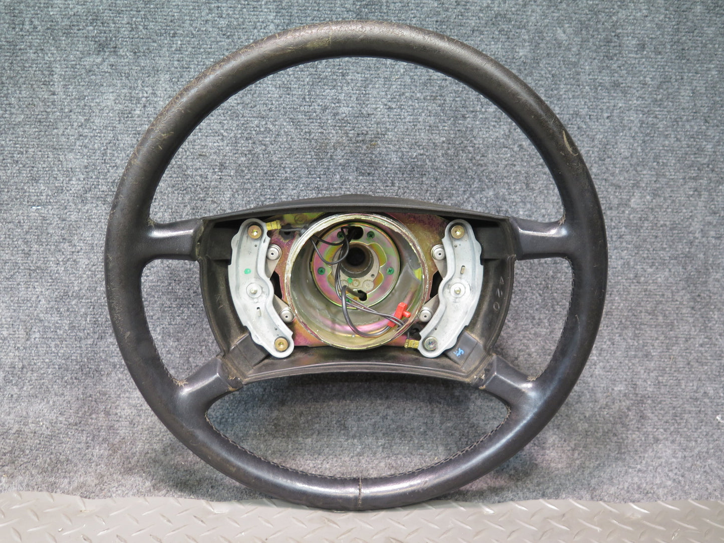 86-89 Mercedes R107 560SL 4 Spoke Leather Steering Black OEM