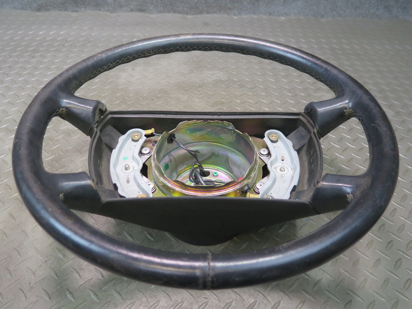 86-89 Mercedes R107 560SL 4 Spoke Leather Steering Black OEM