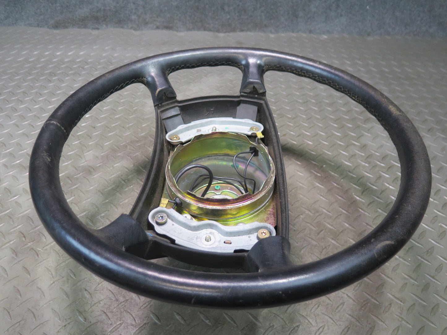 86-89 Mercedes R107 560SL 4 Spoke Leather Steering Black OEM