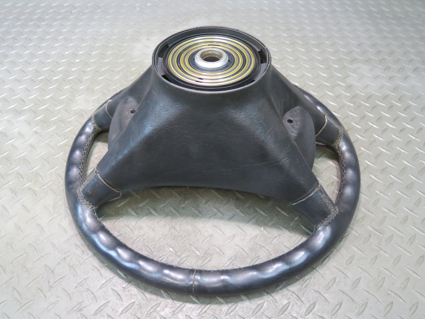 86-89 Mercedes R107 560SL 4 Spoke Leather Steering Black OEM