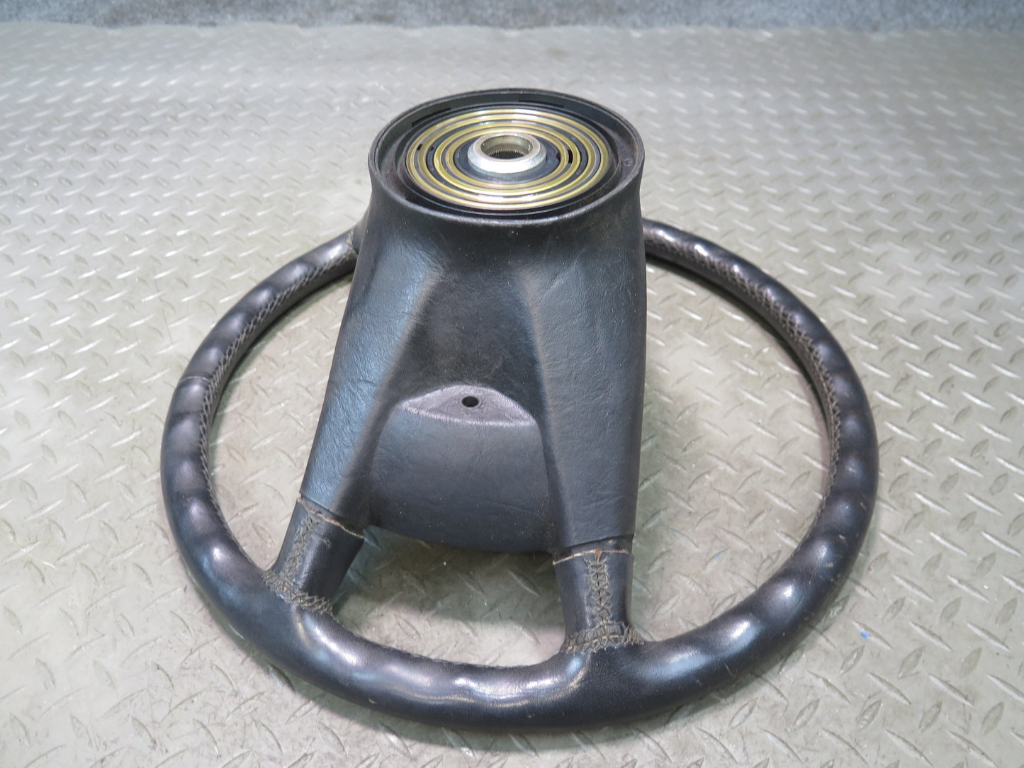 86-89 Mercedes R107 560SL 4 Spoke Leather Steering Black OEM