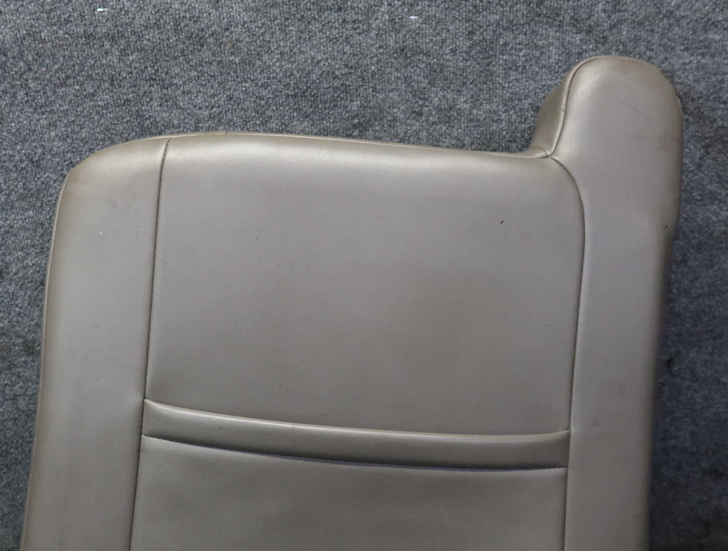 2003-2004 Hummer H2 Front Right Seat Upper Backrest Leather Cushion Wheat