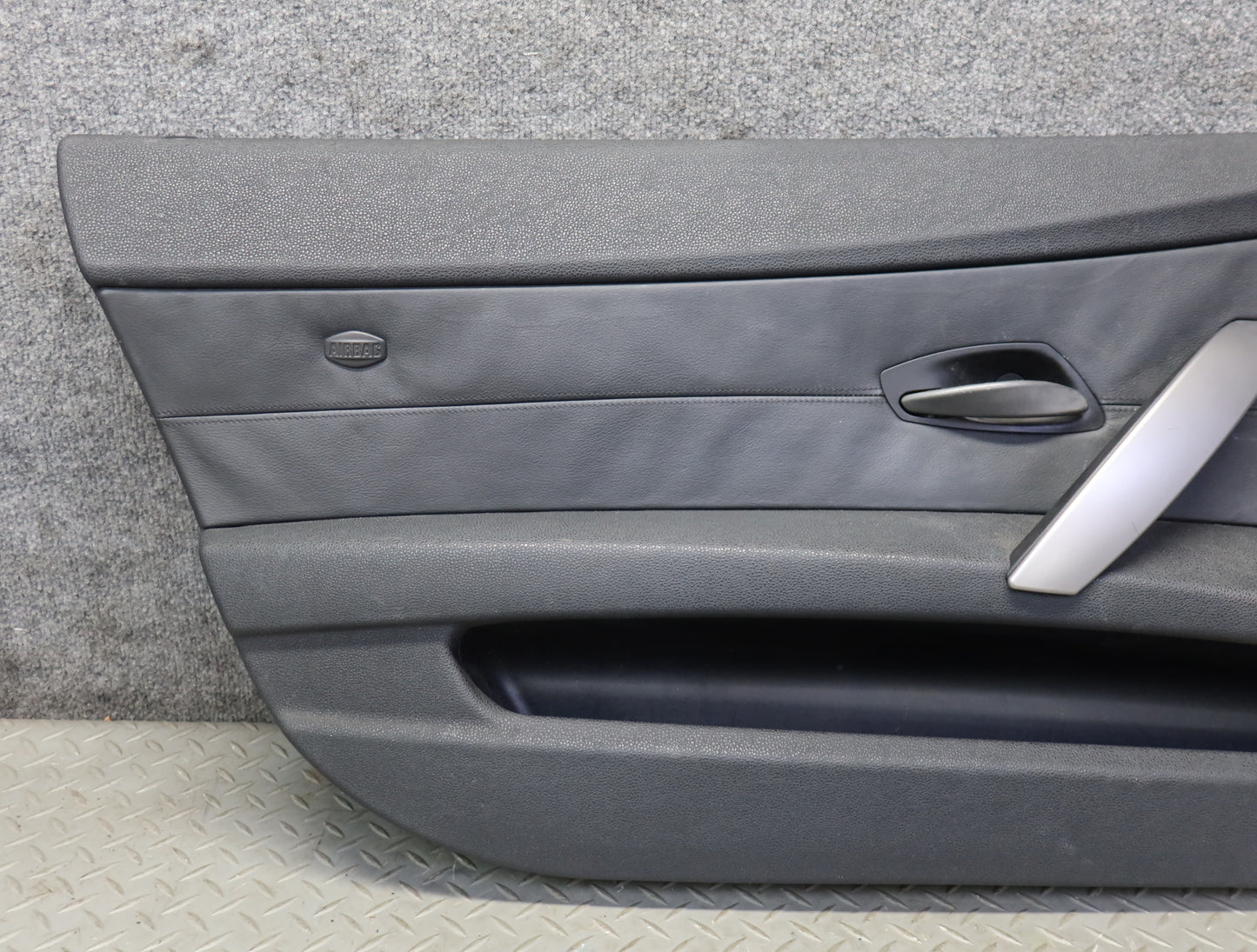 03-05 BMW E85 Z4 Front Left Door Interior Trim Panel Black OEM
