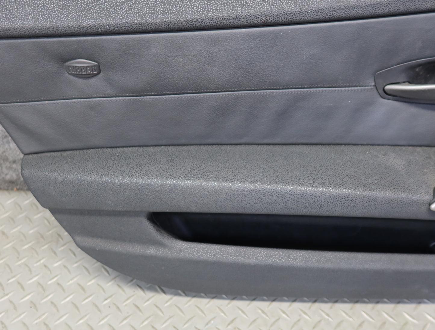 03-05 BMW E85 Z4 Front Left Door Interior Trim Panel Black OEM