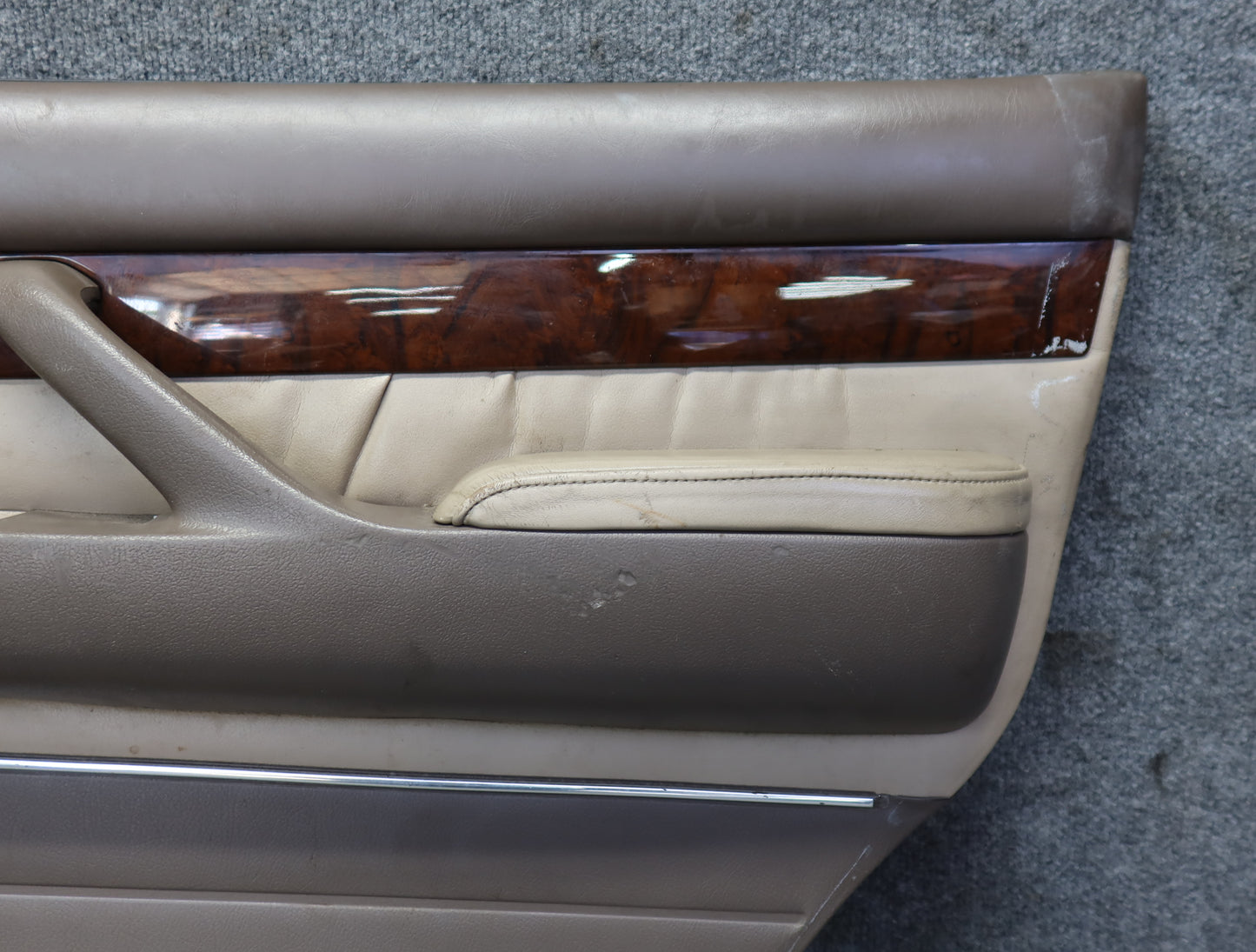 1996-1997 Lexus FZJ80L LX450 Rear Right Door Interior Trim Cover Panel Ivory