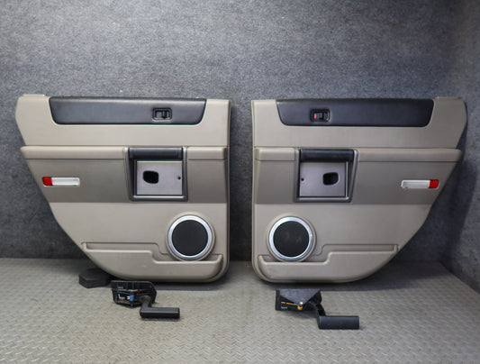 2003-2004 Hummer H2 Rear Left & Right Door Interior Trim Cover Panel Set of 2