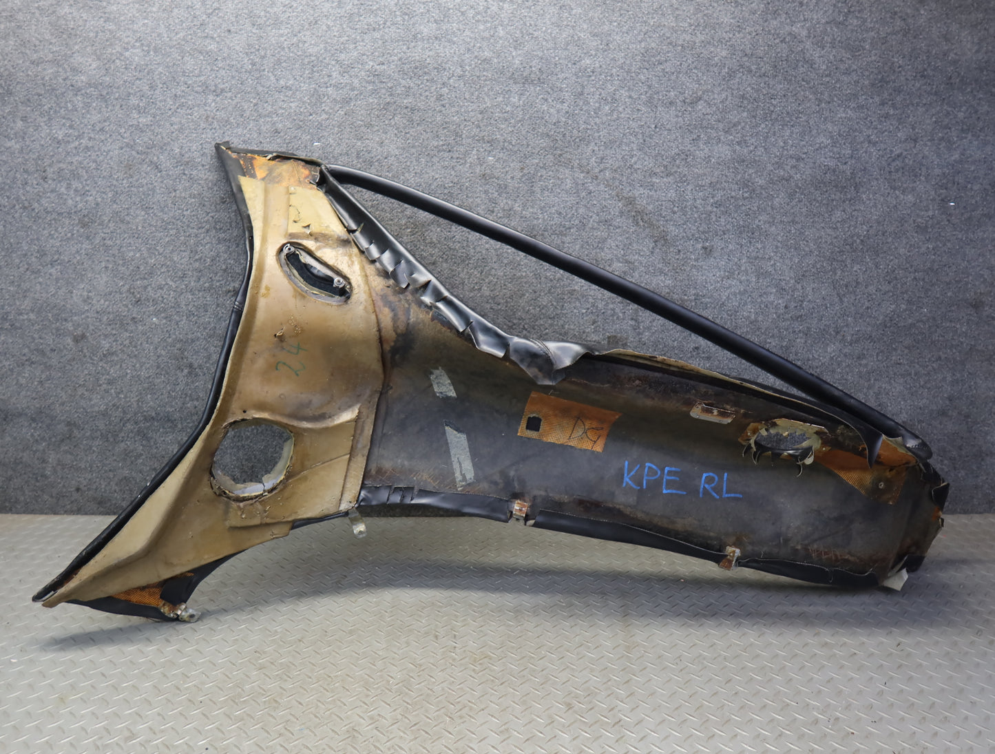 1984-1986 Porsche 928 S Rear Left Quarter Pillar Interior Trim Cover Panel