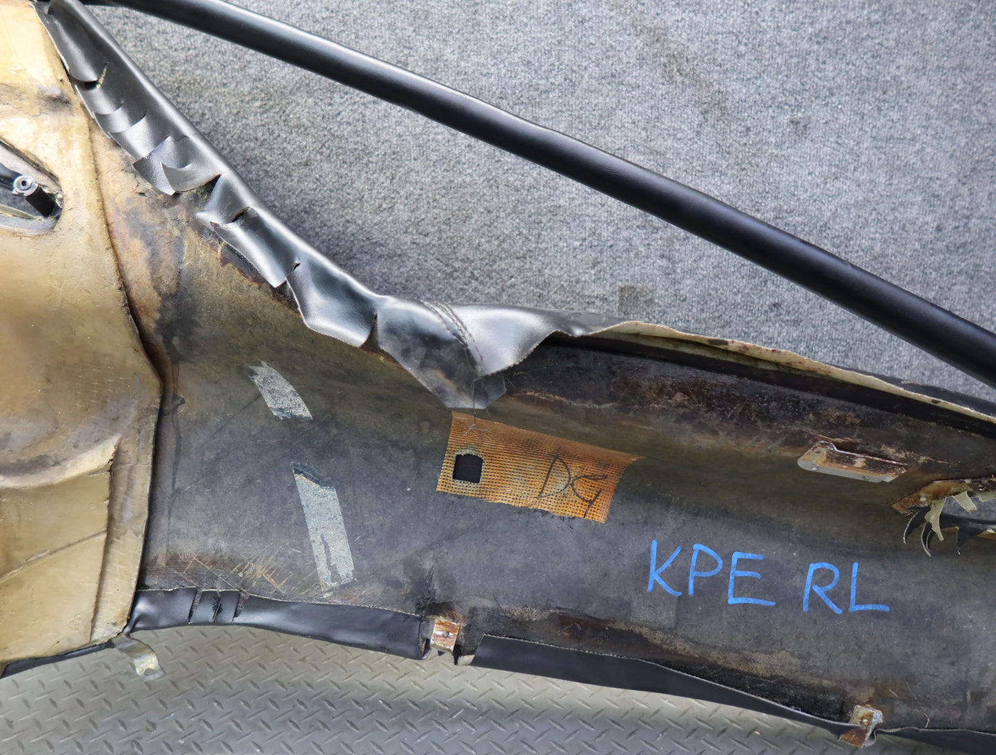 1984-1986 Porsche 928 S Rear Left Quarter Pillar Interior Trim Cover Panel