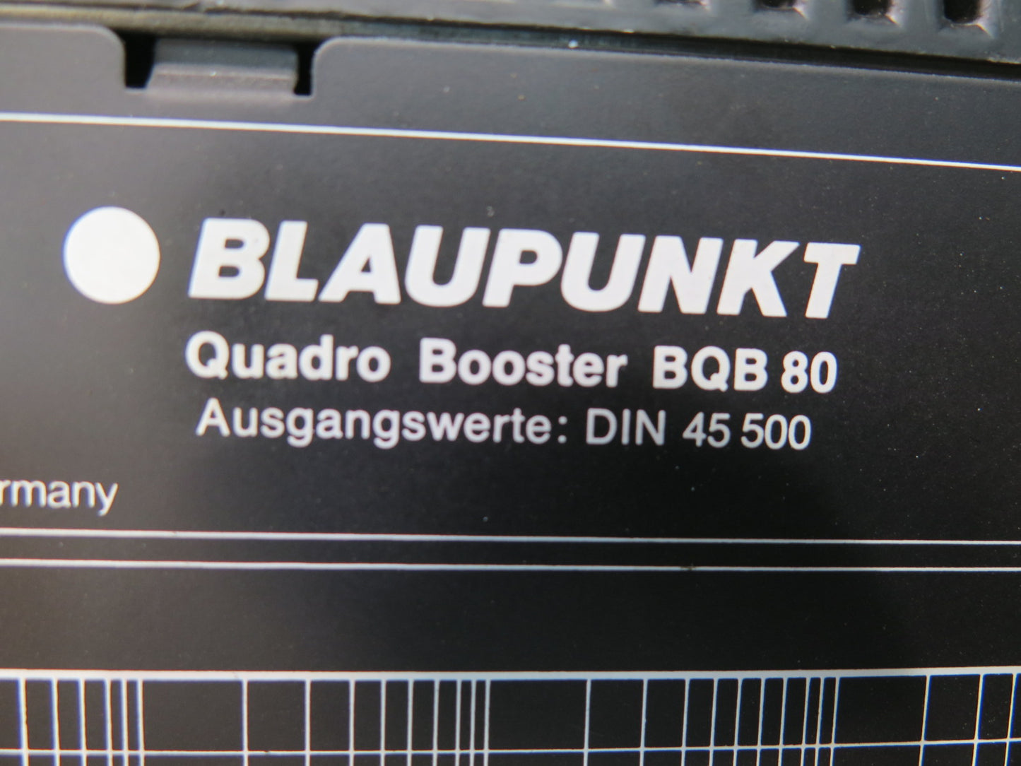 1986 Porsche 928 S Blaupunkt Quadro Booster BQB 80 Radio AMP Amplifier