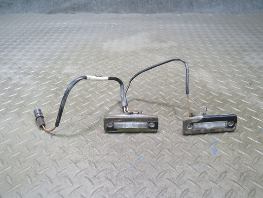 1987-1991 Porsche 928 S4 Rear Left & Right License Plate Light Lamp Set of 2