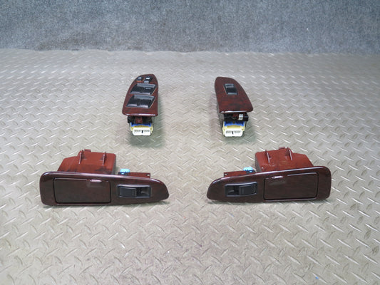 99-01 Toyota Crown JZS175 Front Rear Left Right Door Window Switch Trim Set OEM