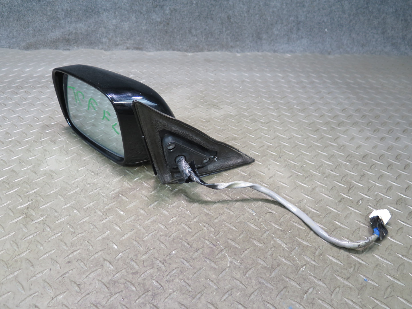 99-01 Toyota Crown JZS175 RHD Front Left Side View Heated Door Mirror Black OEM