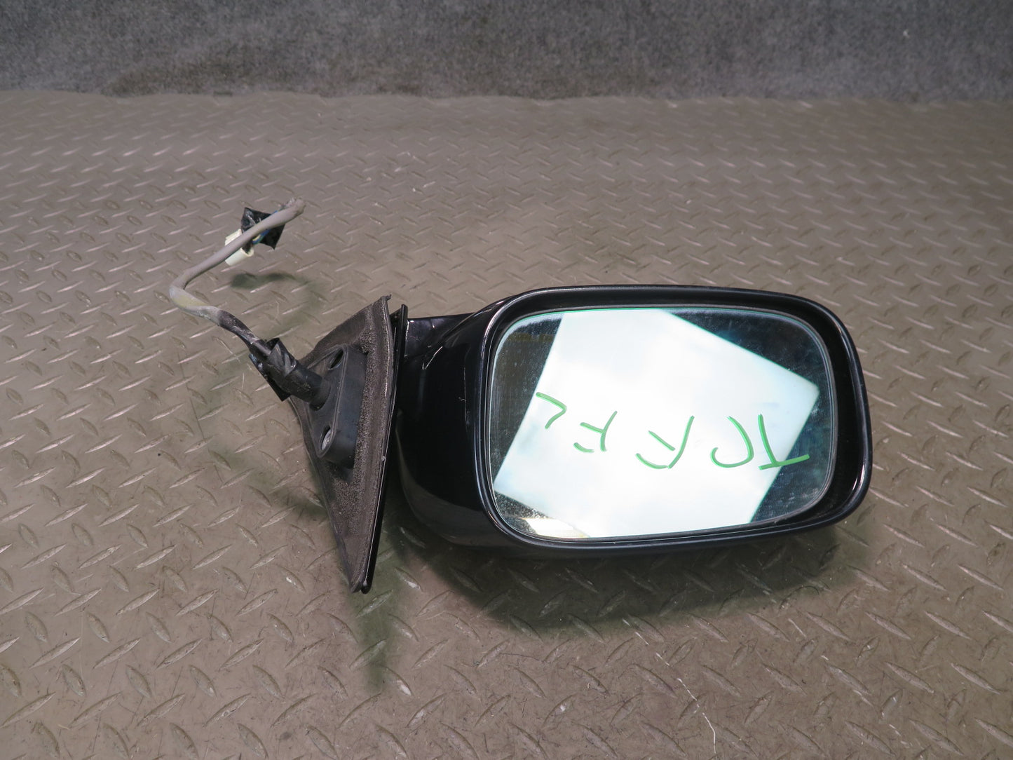 99-01 Toyota Crown JZS175 RHD Front Left Side View Heated Door Mirror Black OEM