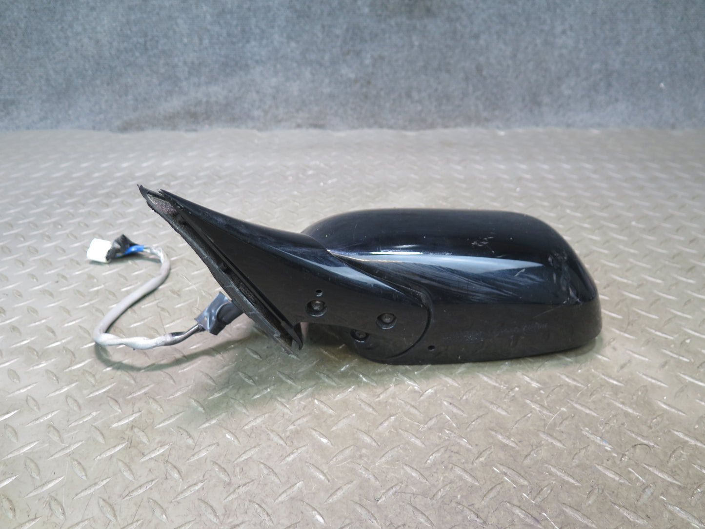 99-01 Toyota Crown JZS175 RHD Front Left Side View Heated Door Mirror Black OEM