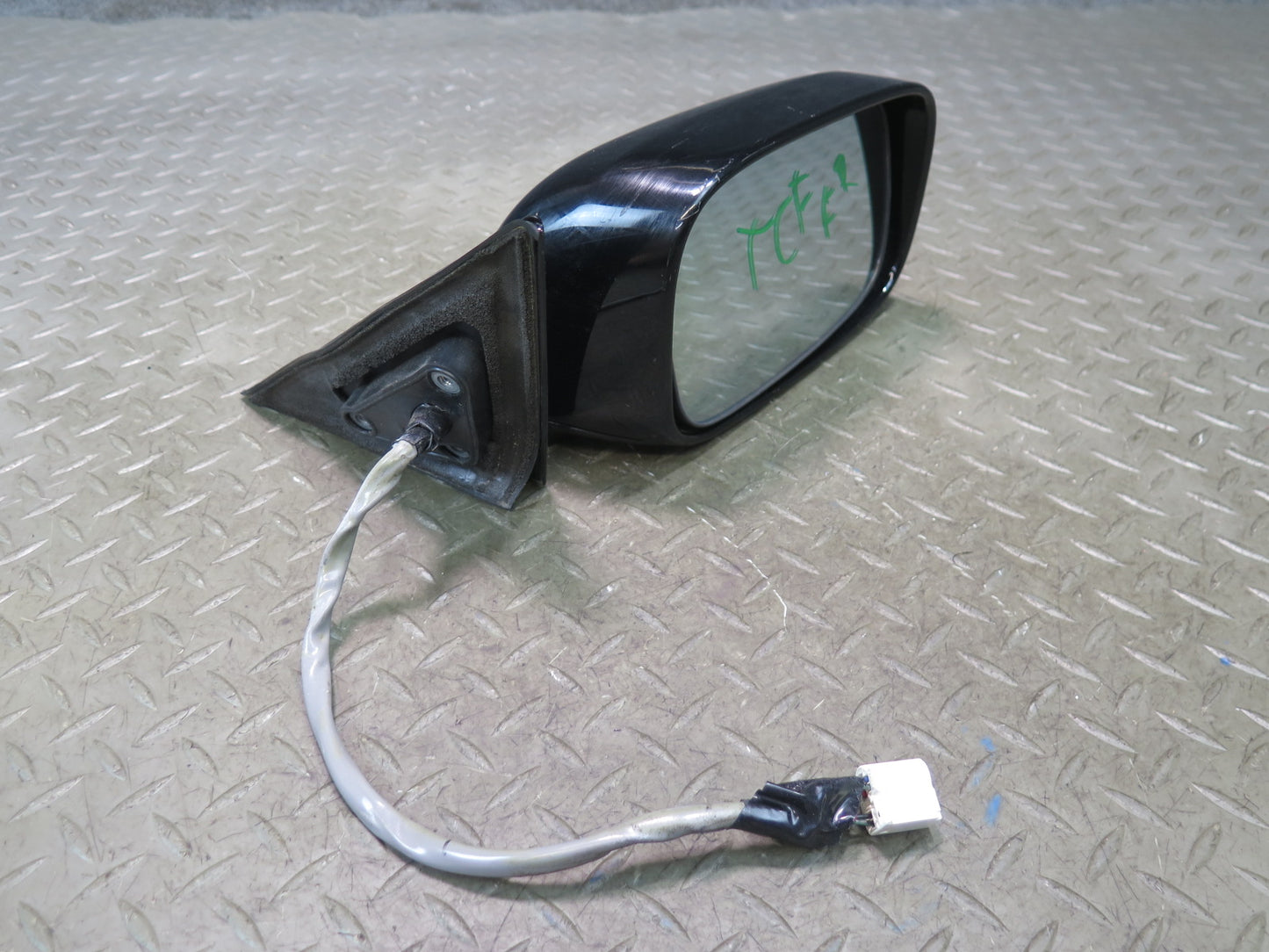 99-01 Toyota Crown JZS175 RHD Front Right Side View Heated Door Mirror Black OEM