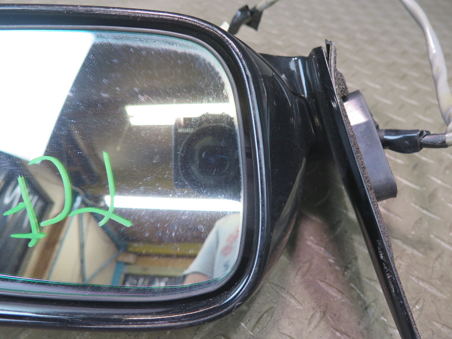 99-01 Toyota Crown JZS175 RHD Front Right Side View Heated Door Mirror Black OEM