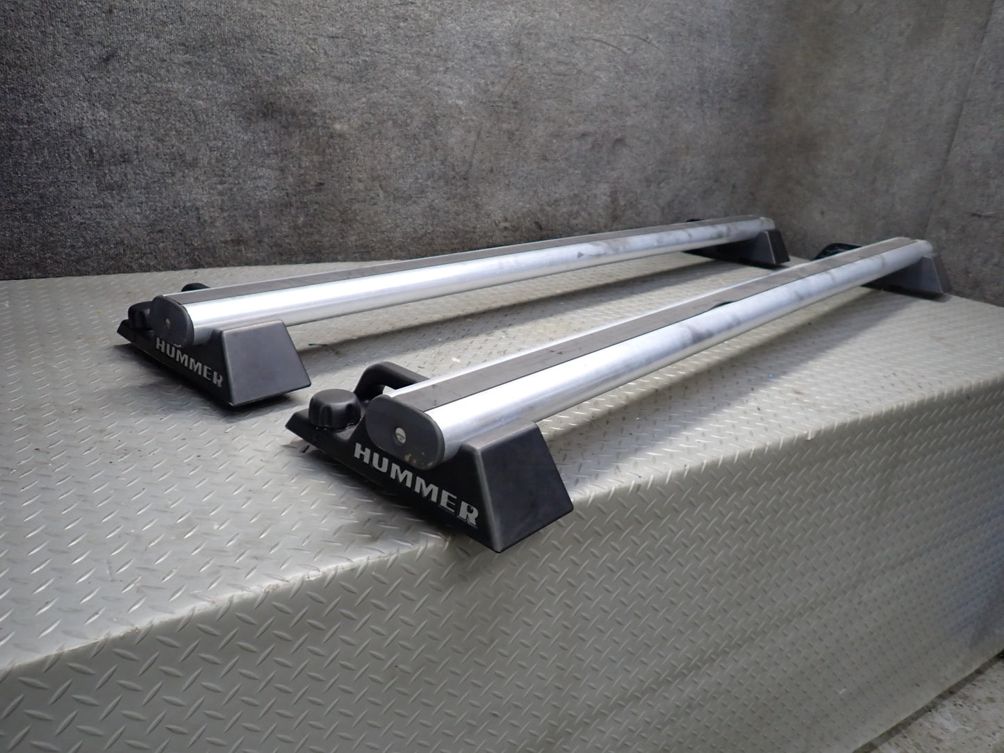 2003-2007 Hummer H2 Roof Luggage Rack Rail Cross  Bar Set of 2