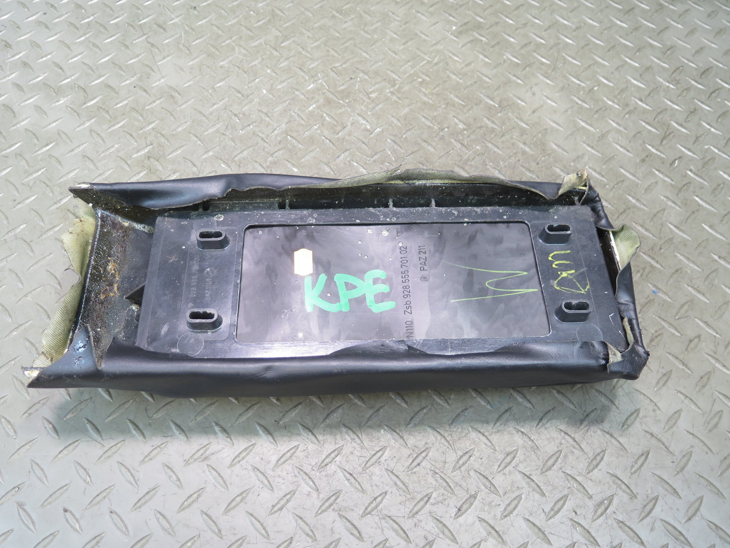 1984-1991 Porsche 928 Center Console Leather Armrest 92855570102