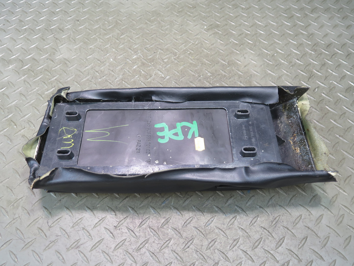 1984-1991 Porsche 928 Center Console Leather Armrest 92855570102
