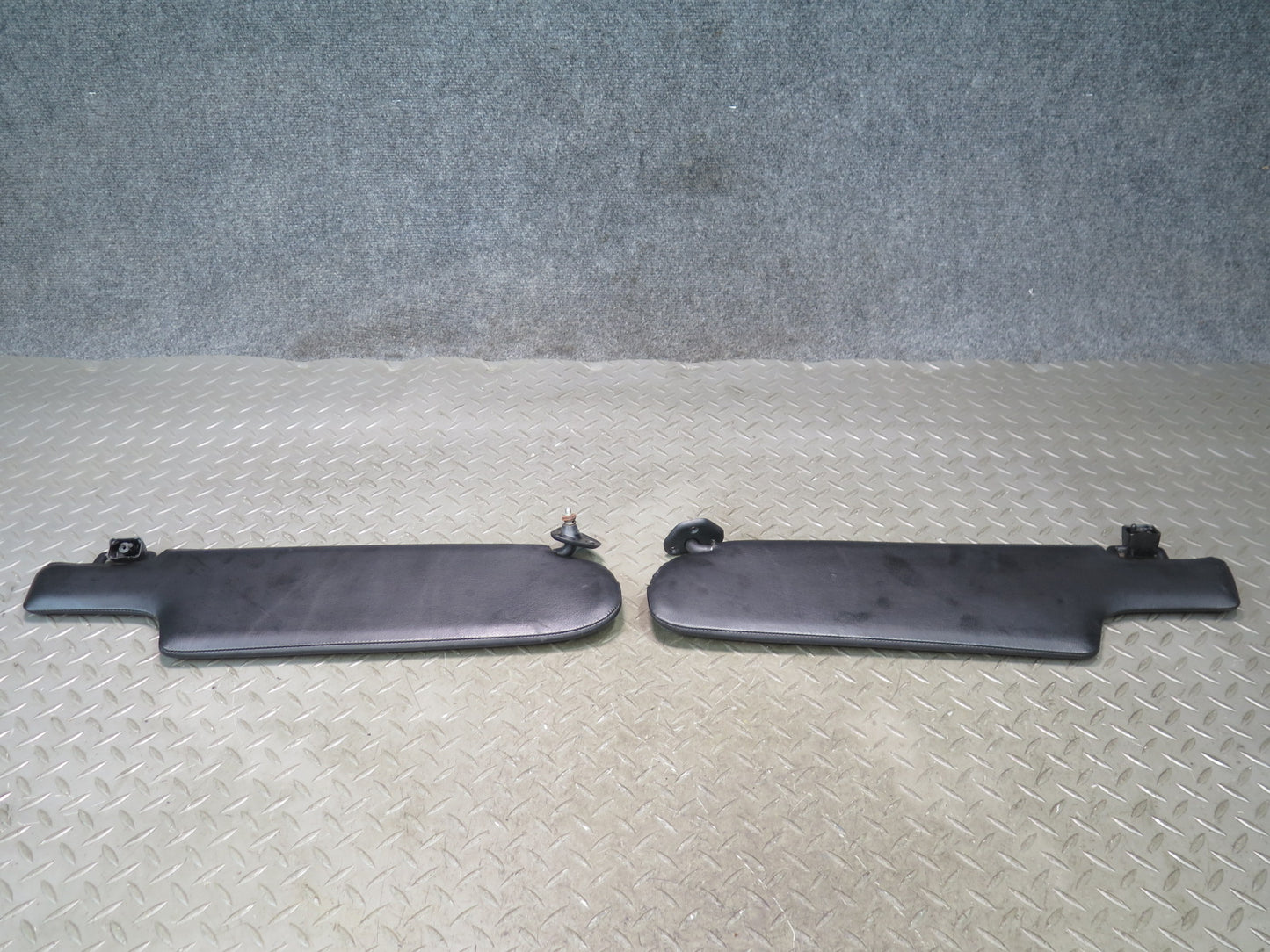 1984-1991 Porsche 928 Front Left & Right Side Sun Visor Shade Black Set of 2