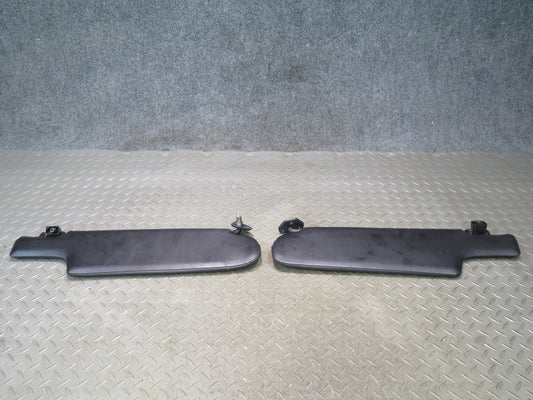 1984-1991 Porsche 928 Front Left & Right Side Sun Visor Shade Black Set of 2