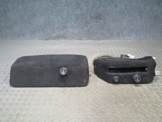 1984-1995 Porsche 928 Left & Right Side Carpet Trim Panel w Hatch Release Switch