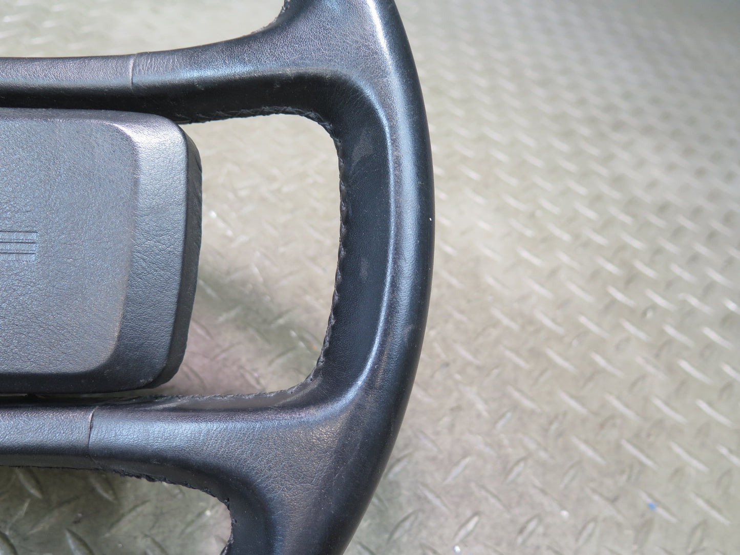 1984-1989 Porsche 928 S Leather Steering Black W/ Horn Pad Cover
