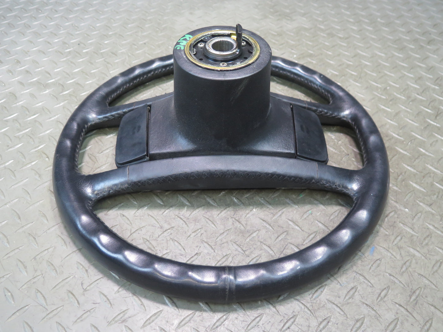 1984-1989 Porsche 928 S Leather Steering Black W/ Horn Pad Cover