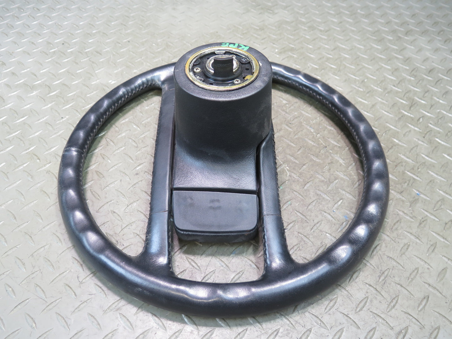 1984-1989 Porsche 928 S Leather Steering Black W/ Horn Pad Cover