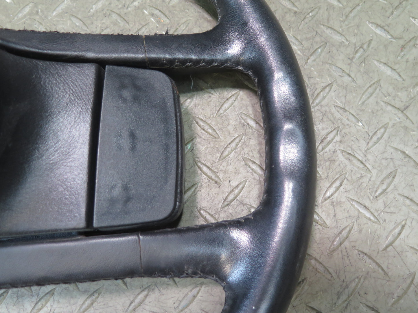 1984-1989 Porsche 928 S Leather Steering Black W/ Horn Pad Cover