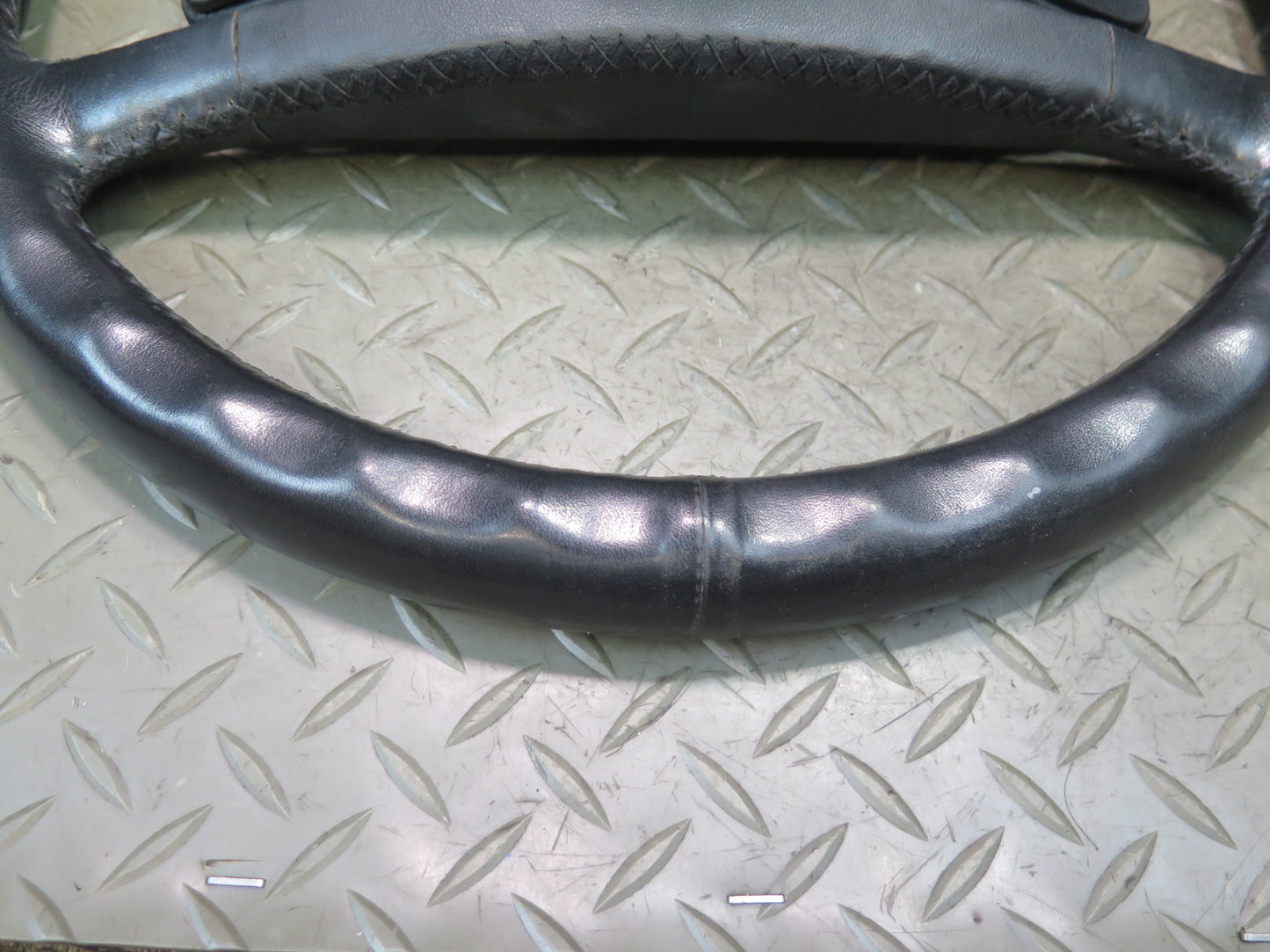 1984-1989 Porsche 928 S Leather Steering Black W/ Horn Pad Cover