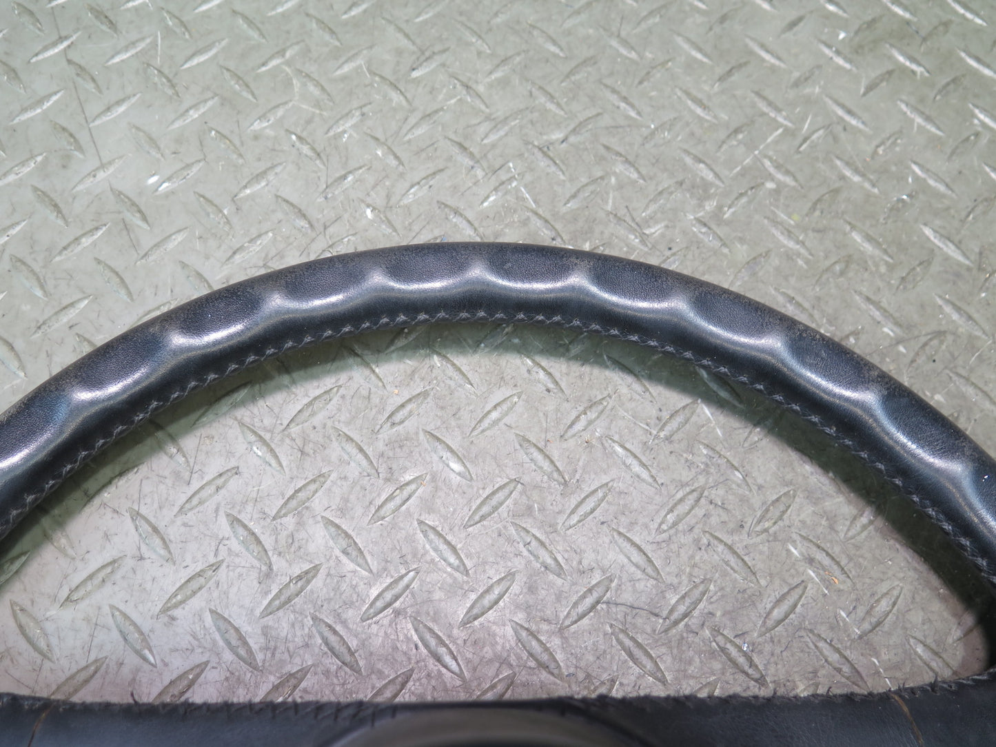 1984-1989 Porsche 928 S Leather Steering Black W/ Horn Pad Cover