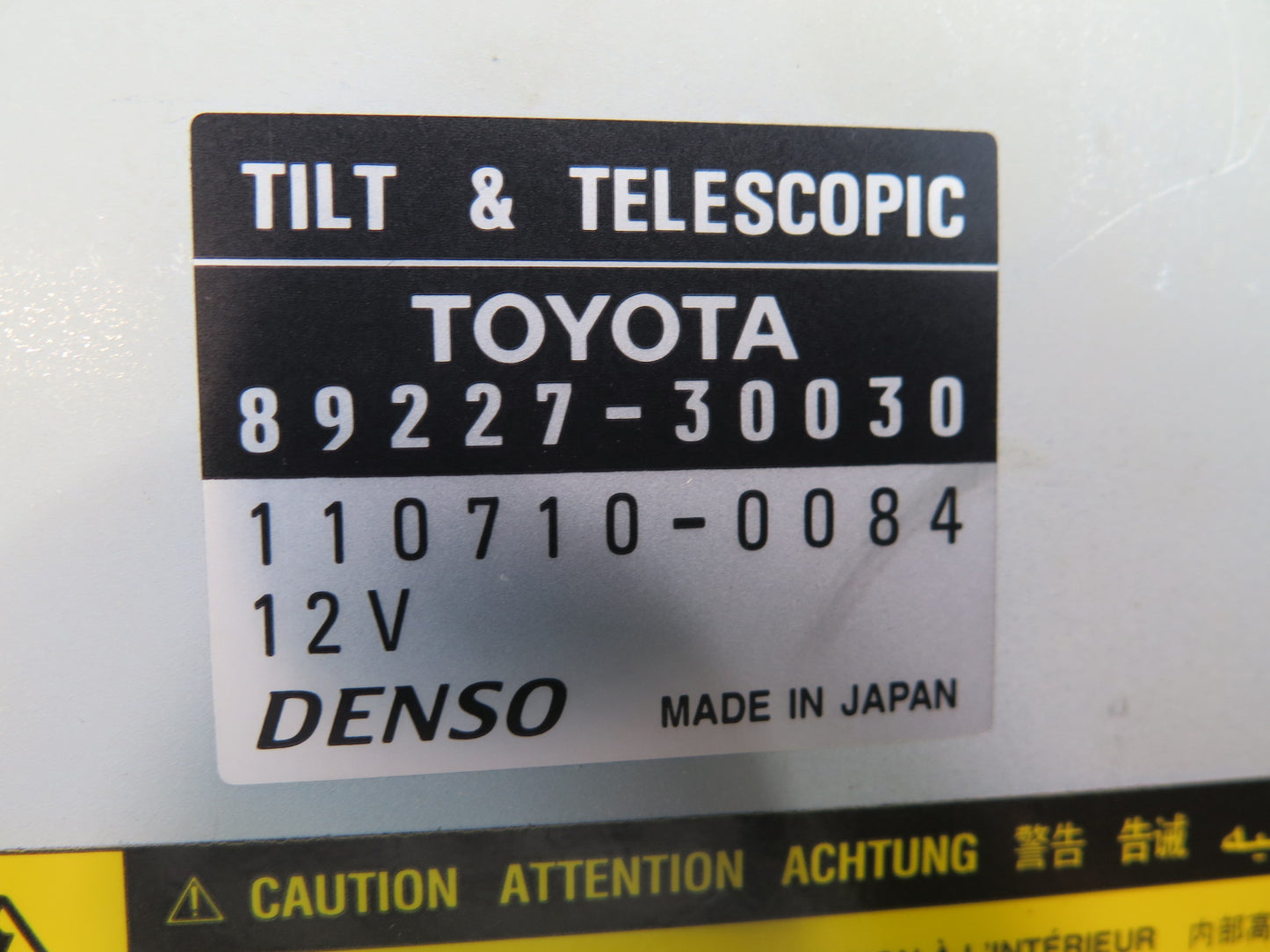 00-01 Toyota Crown JZS175 Steering Column Tilt & Telescopic Control Module OEM