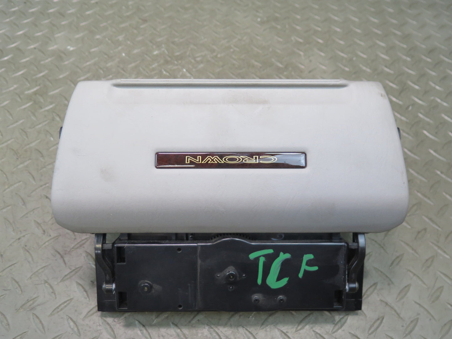 99-01 Toyota Crown JZS175 Royal Dash Center Audio Radio Trim Lid Panel Gray OEM