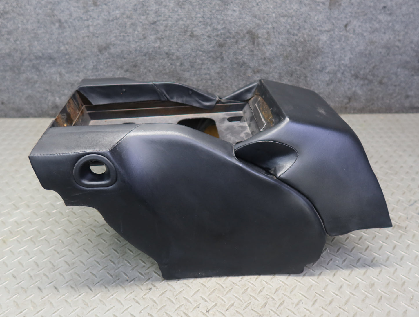 1984-1991 Porsche 928 S Rear Center Console Arm Rest Storage Compartment Black