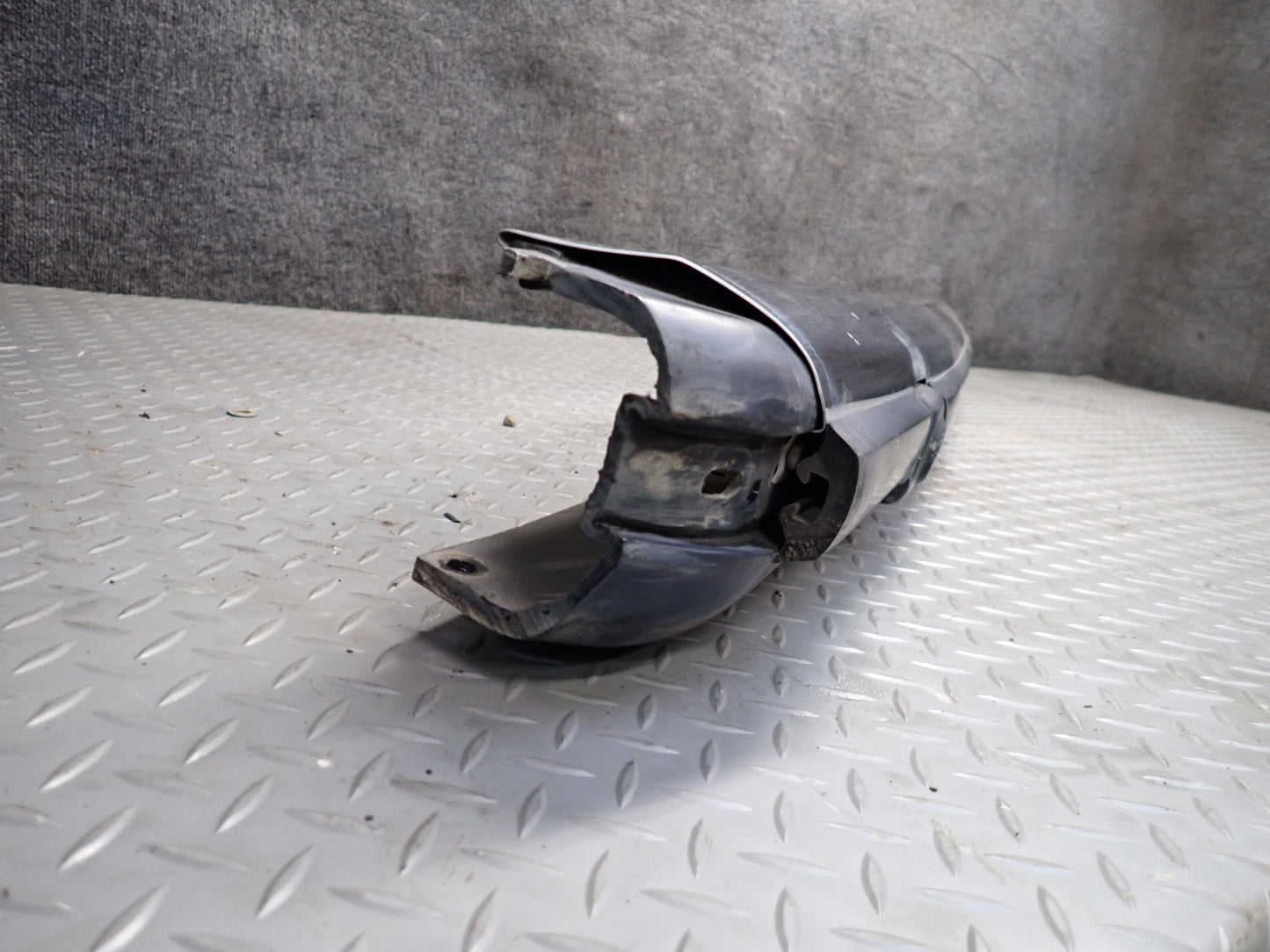 73-89 Mercedes R107 560SL Rear Bumper Chrome Molding Trim w Rubber Seal OEM